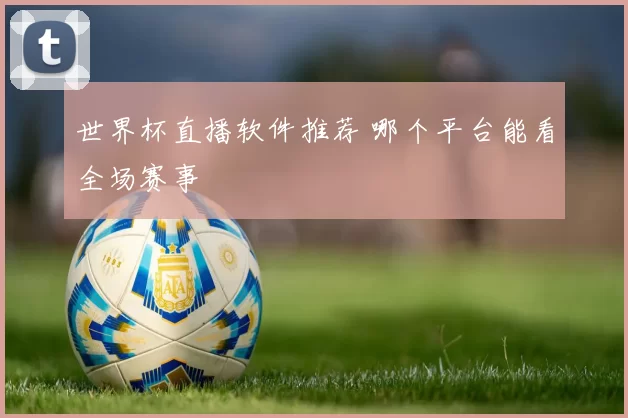 世界杯直播软件推荐 哪个平台能看全场赛事