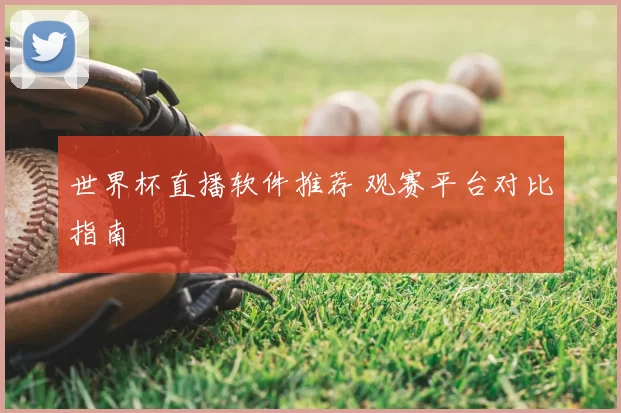 世界杯直播软件推荐 观赛平台对比指南