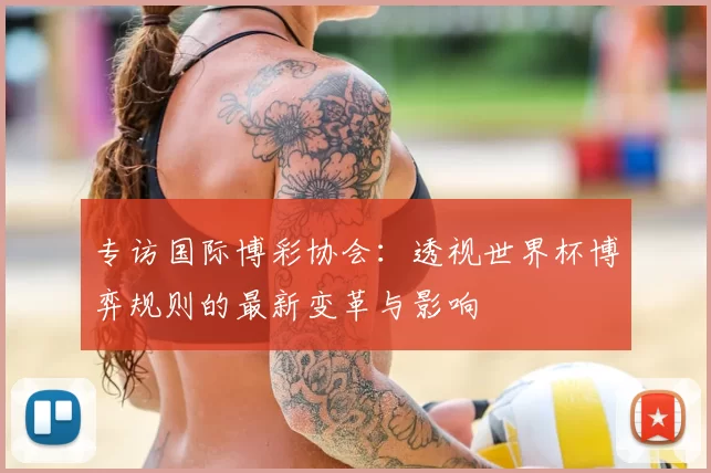 专访国际博彩协会:透视世界杯博弈规则的最新变革与影响
